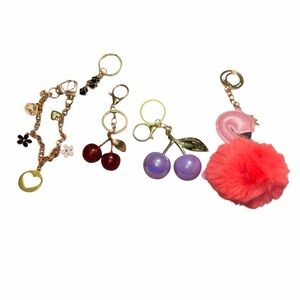 Colorful  Keychain with charms Bundle